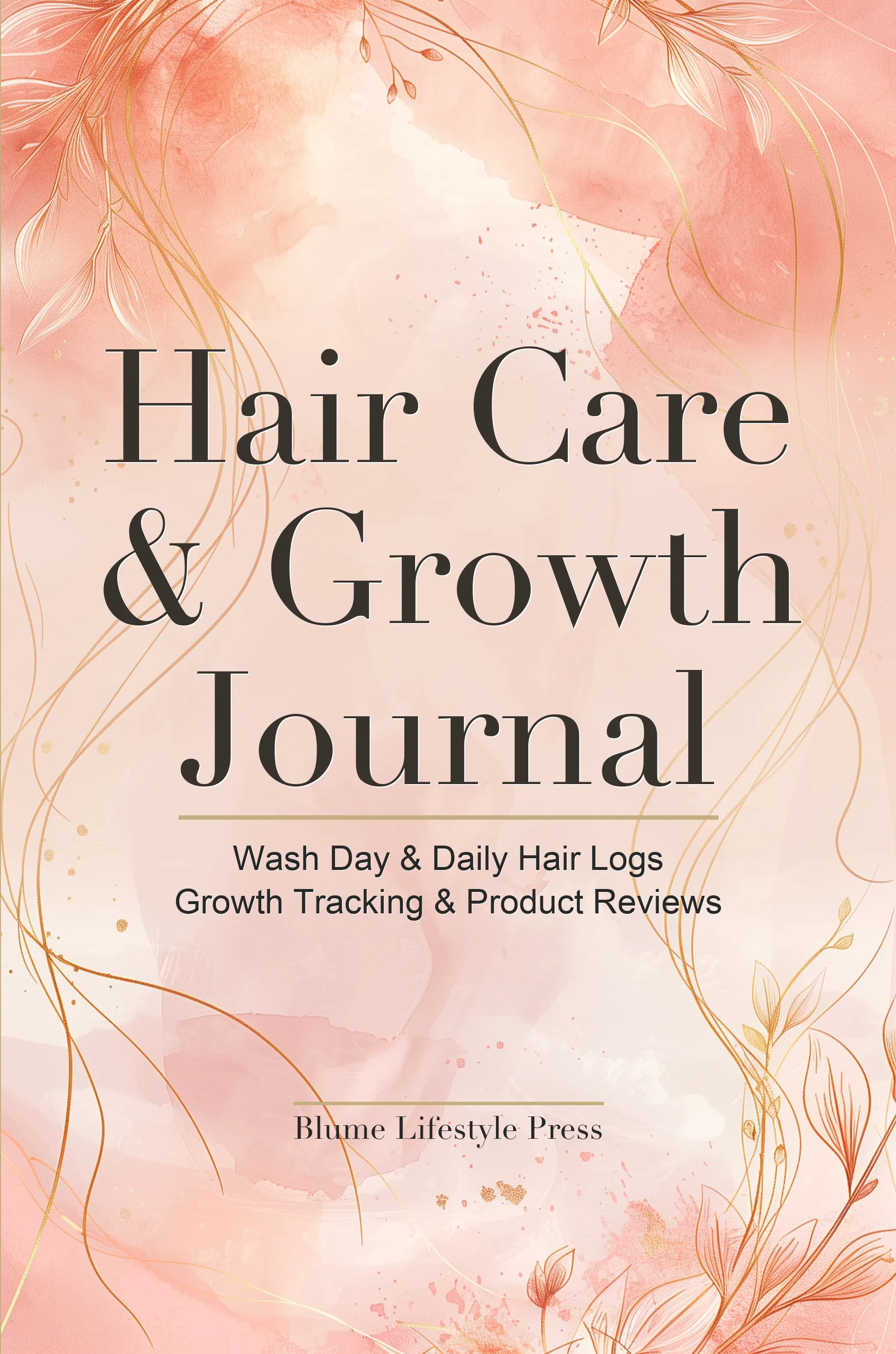 Hair Care & Growth Journal — front cover as printed by Amazon KDP