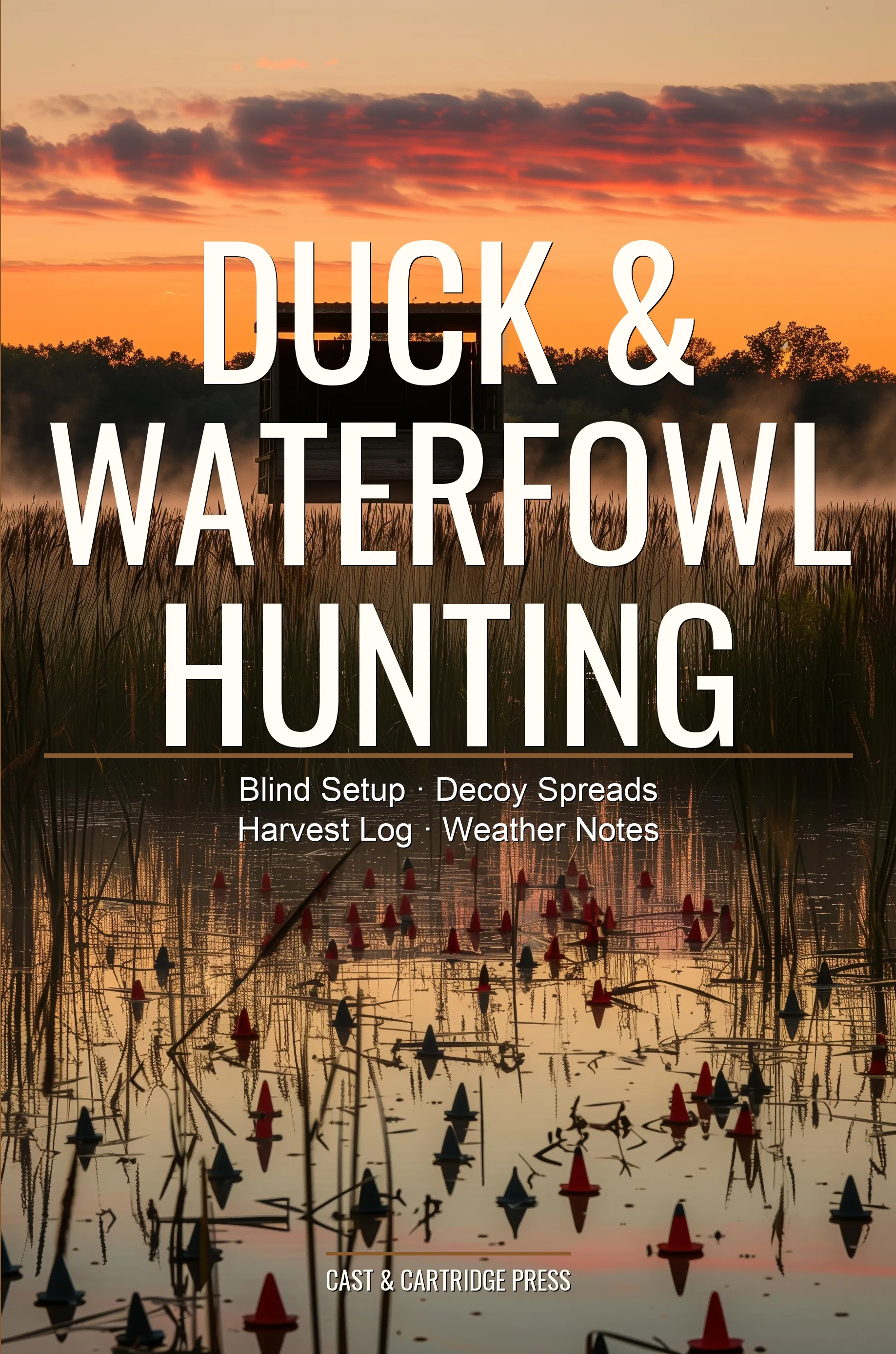 Duck & Waterfowl Hunting Journal — front cover as printed by Amazon KDP