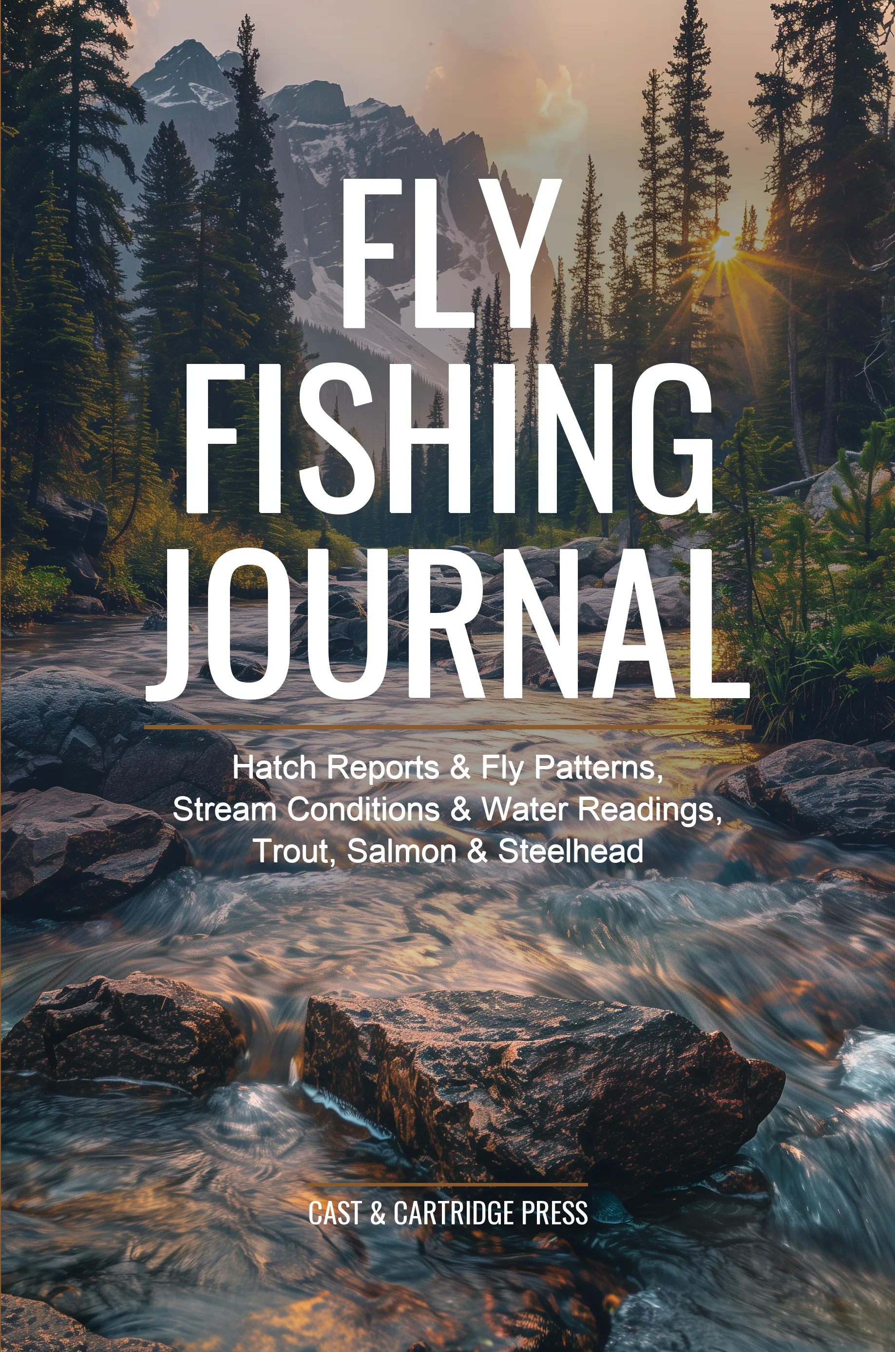 Fly Fishing Journal — front cover as printed by Amazon KDP