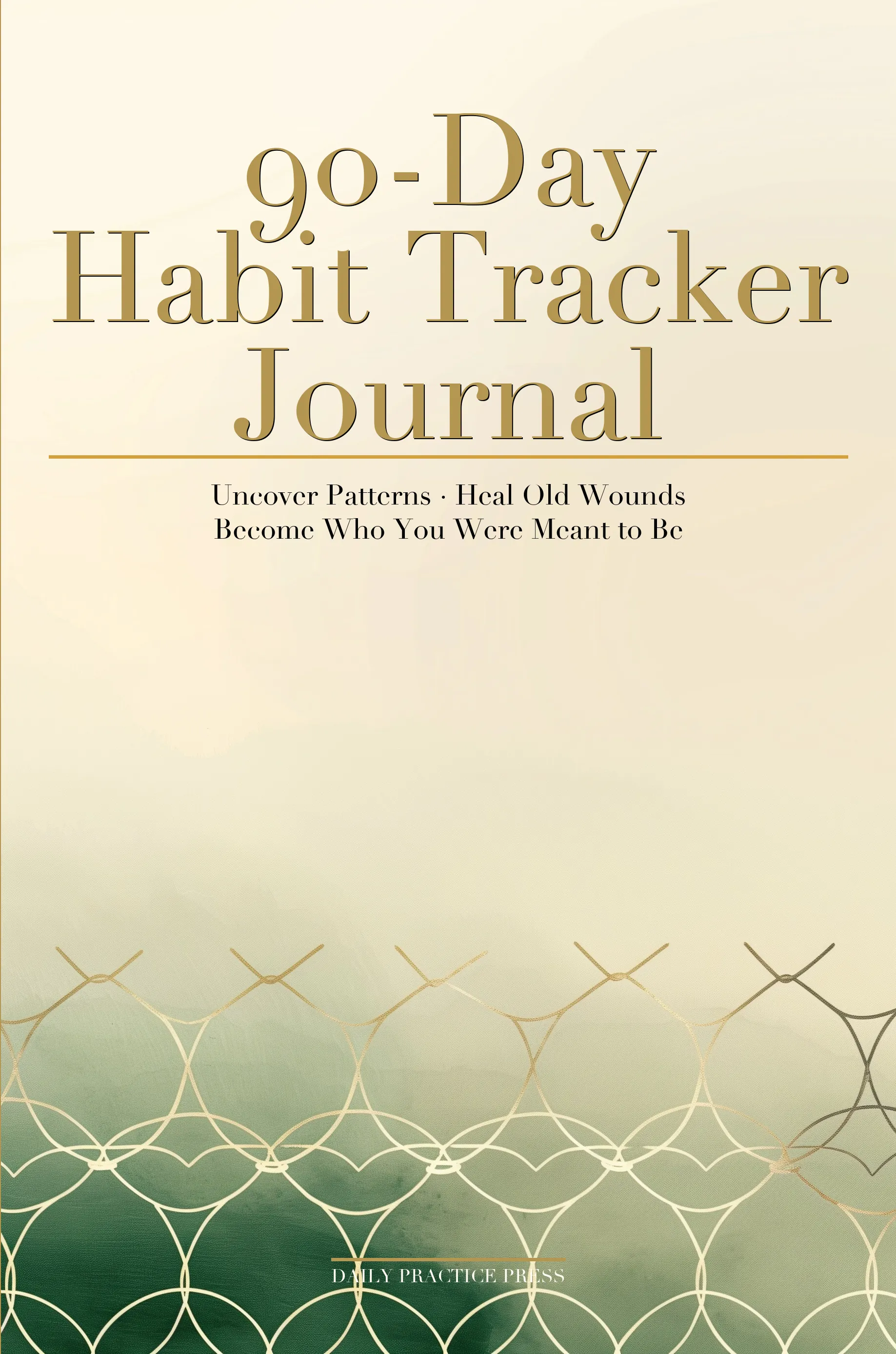90-Day Habit Tracker Journal — front cover as printed by Amazon KDP