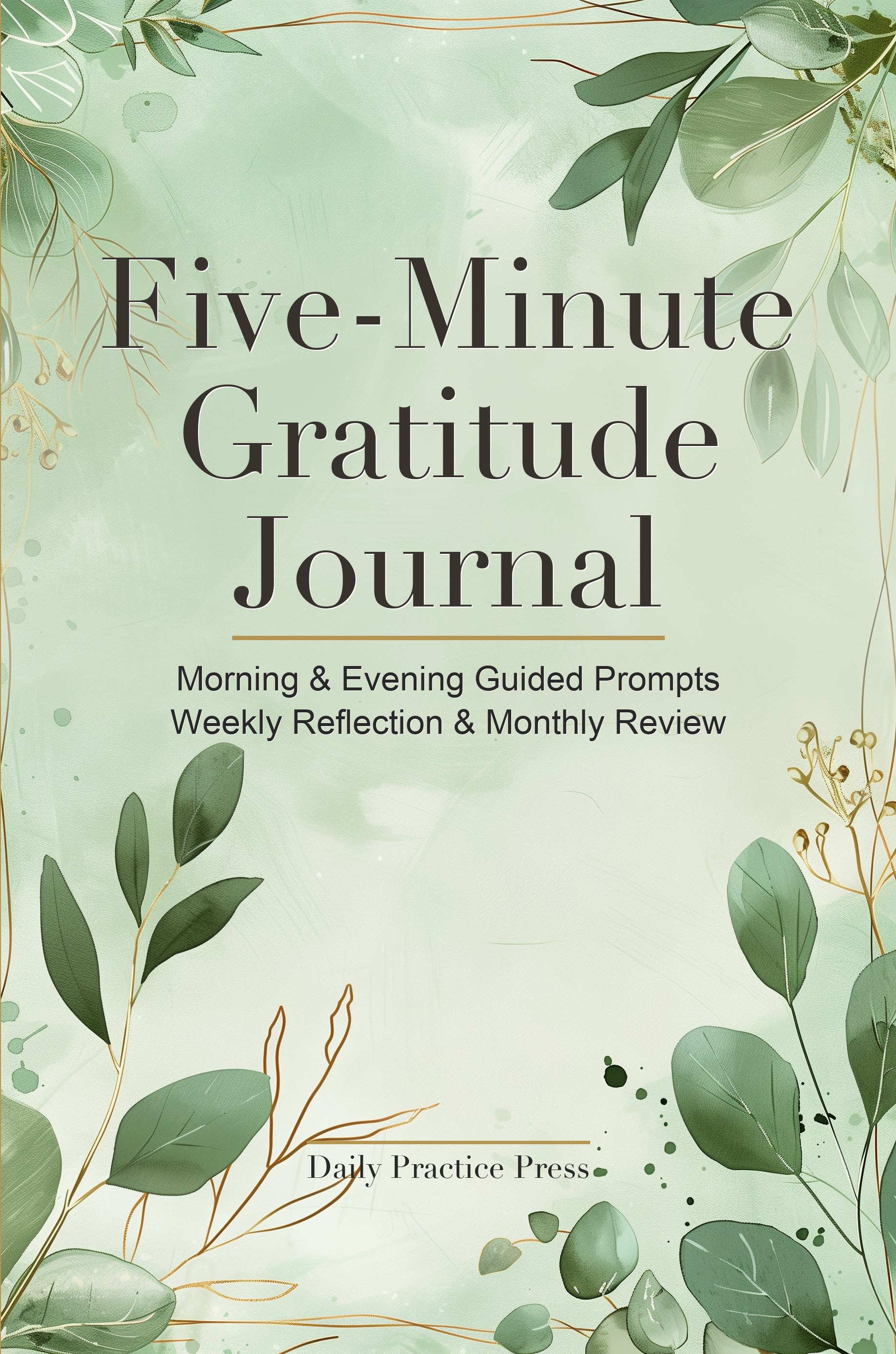 Five-Minute Gratitude Journal — Daily Practice Press cover