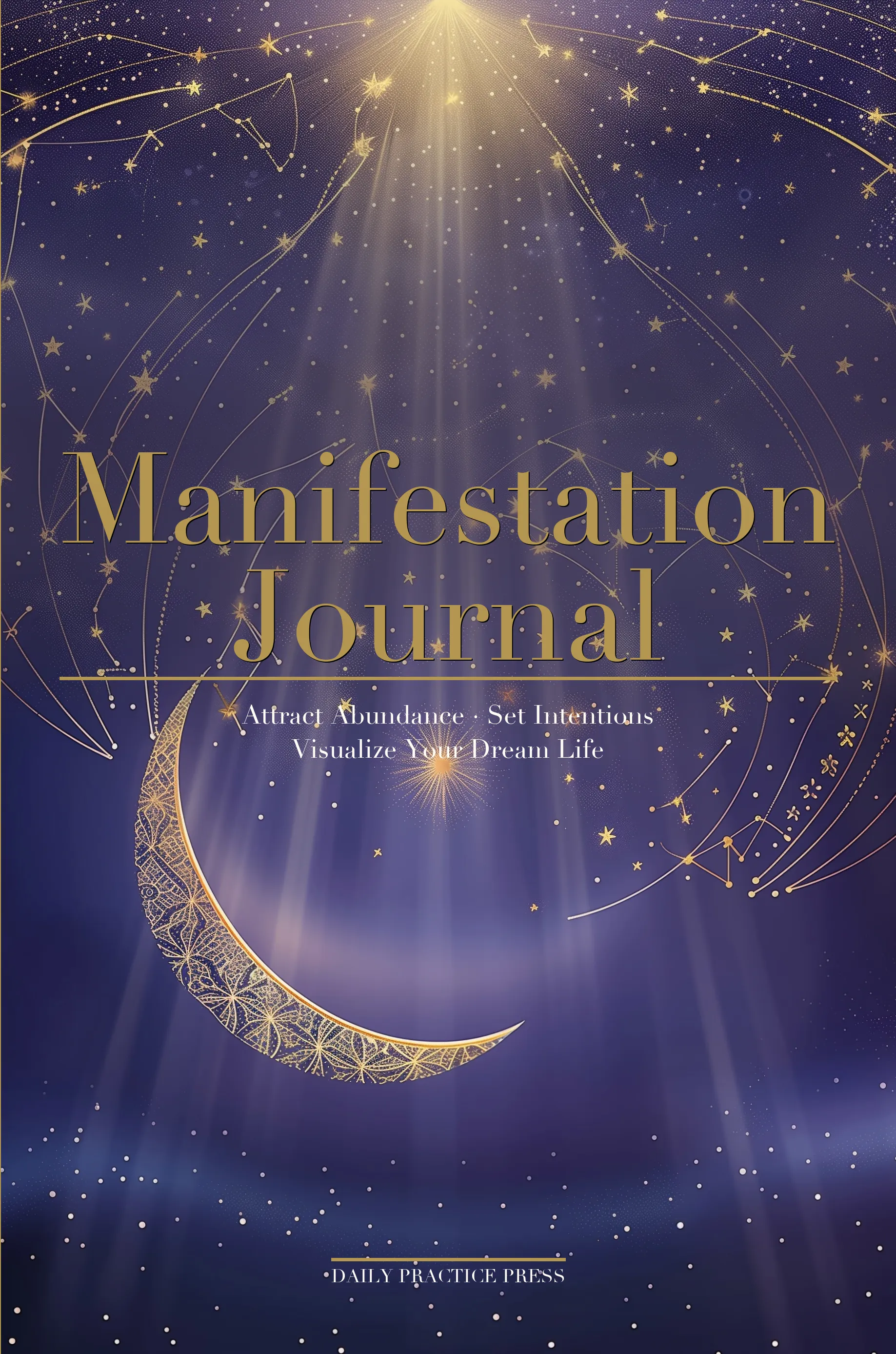 Manifestation Journal — front cover as printed by Amazon KDP