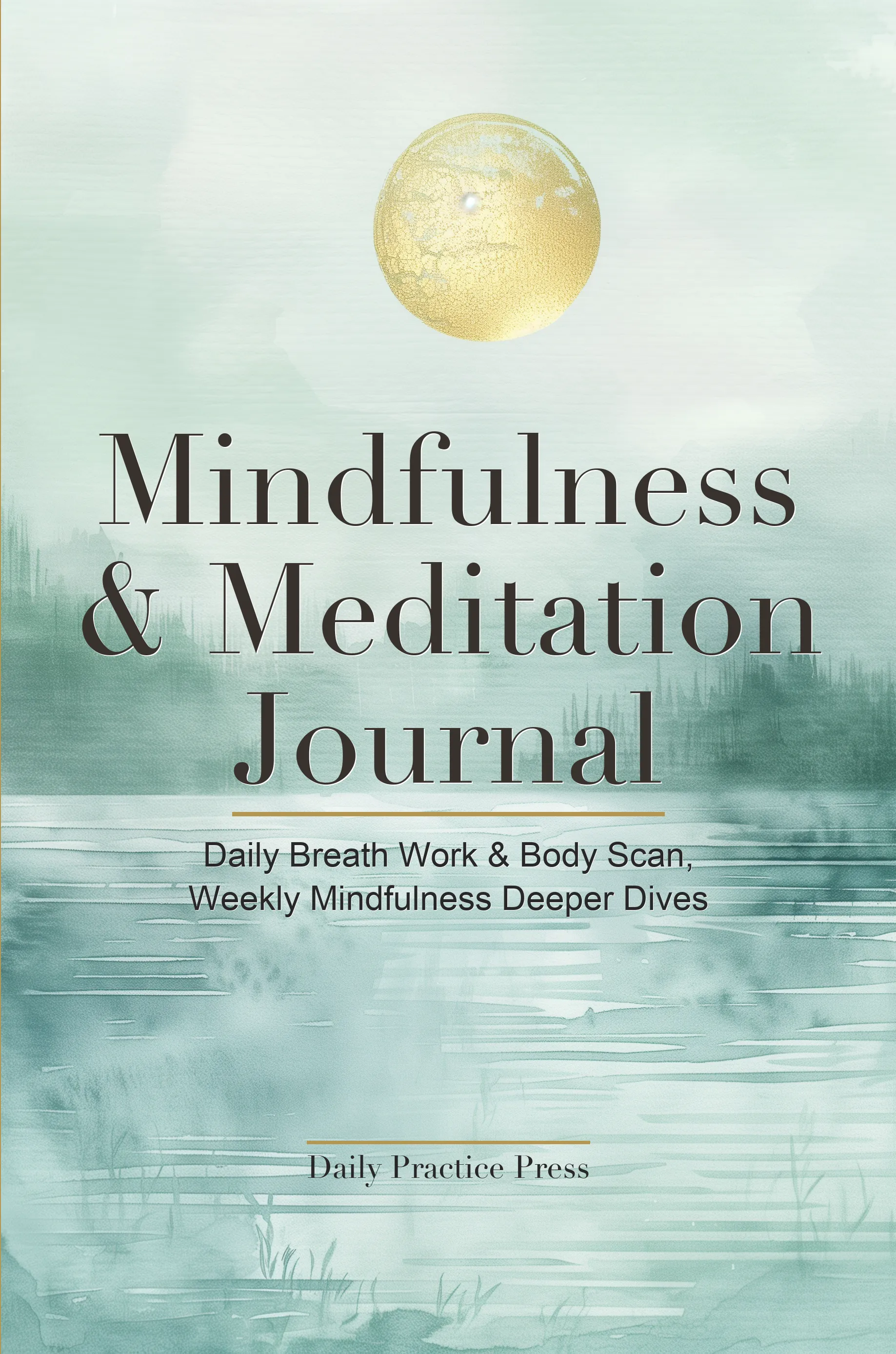 Mindfulness & Meditation Journal — front cover as printed by Amazon KDP