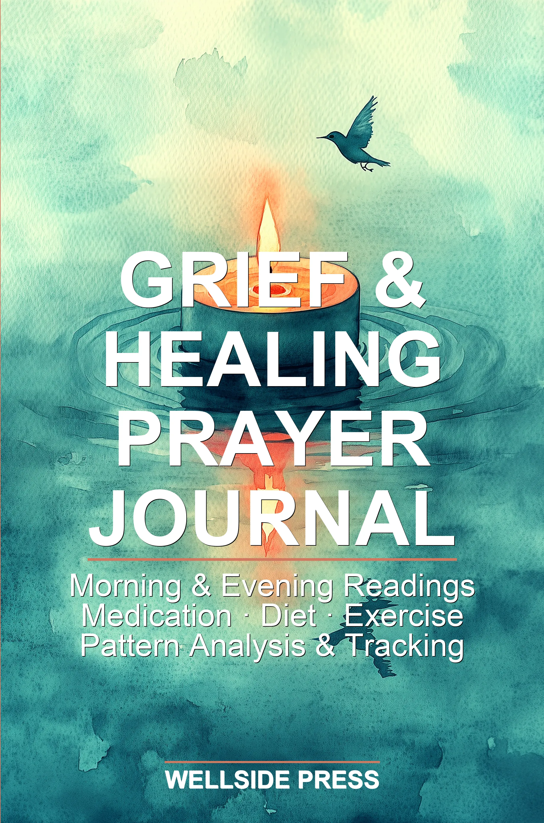 Grief & Healing Prayer Journal — front cover as printed by Amazon KDP